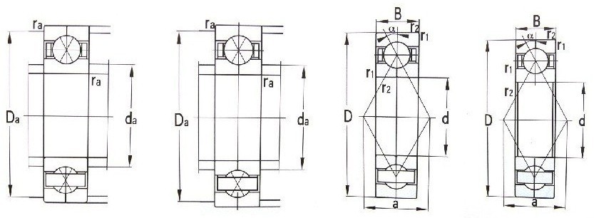 Brass-or-Iron-single-row-angular-contact-ball-bearing