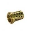 Metric standard flanged bronze bushing bearing and sleeve assembly